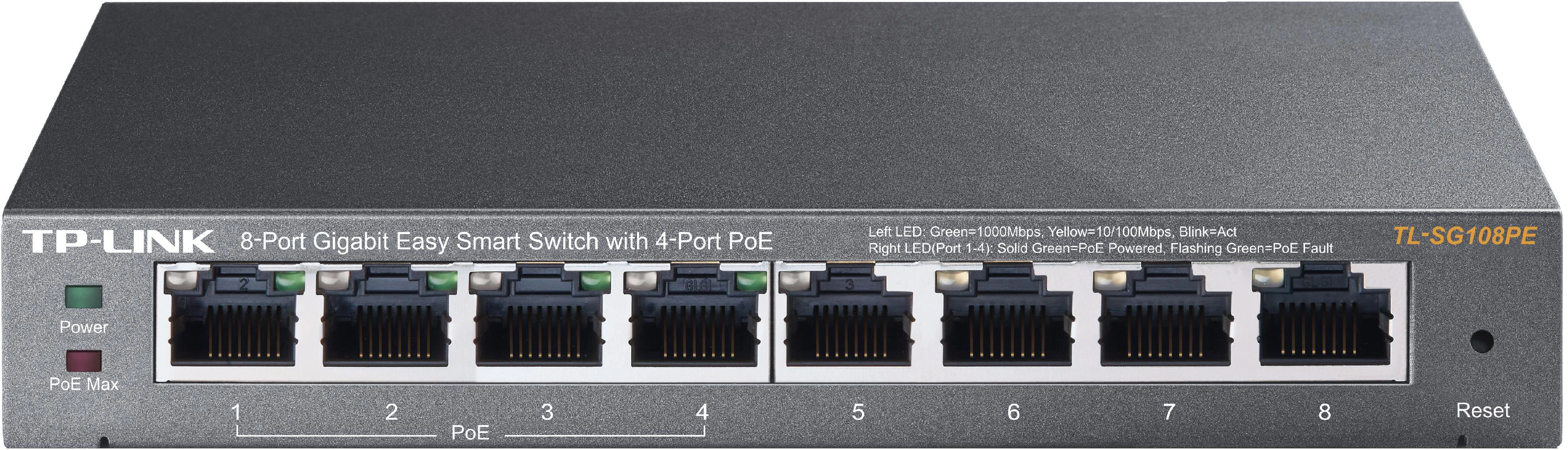 Šakotuvas TP-LINK TP-LINK komutatorius TL-SG108 TLSG108 (TL-SG108)
