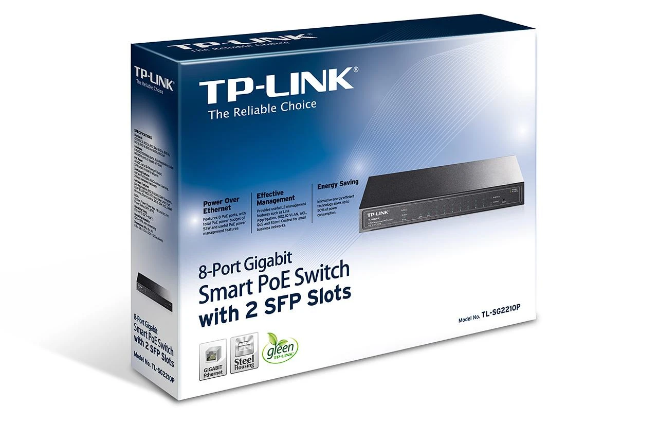 Šakotuvas TP-Link TL-SG2210P