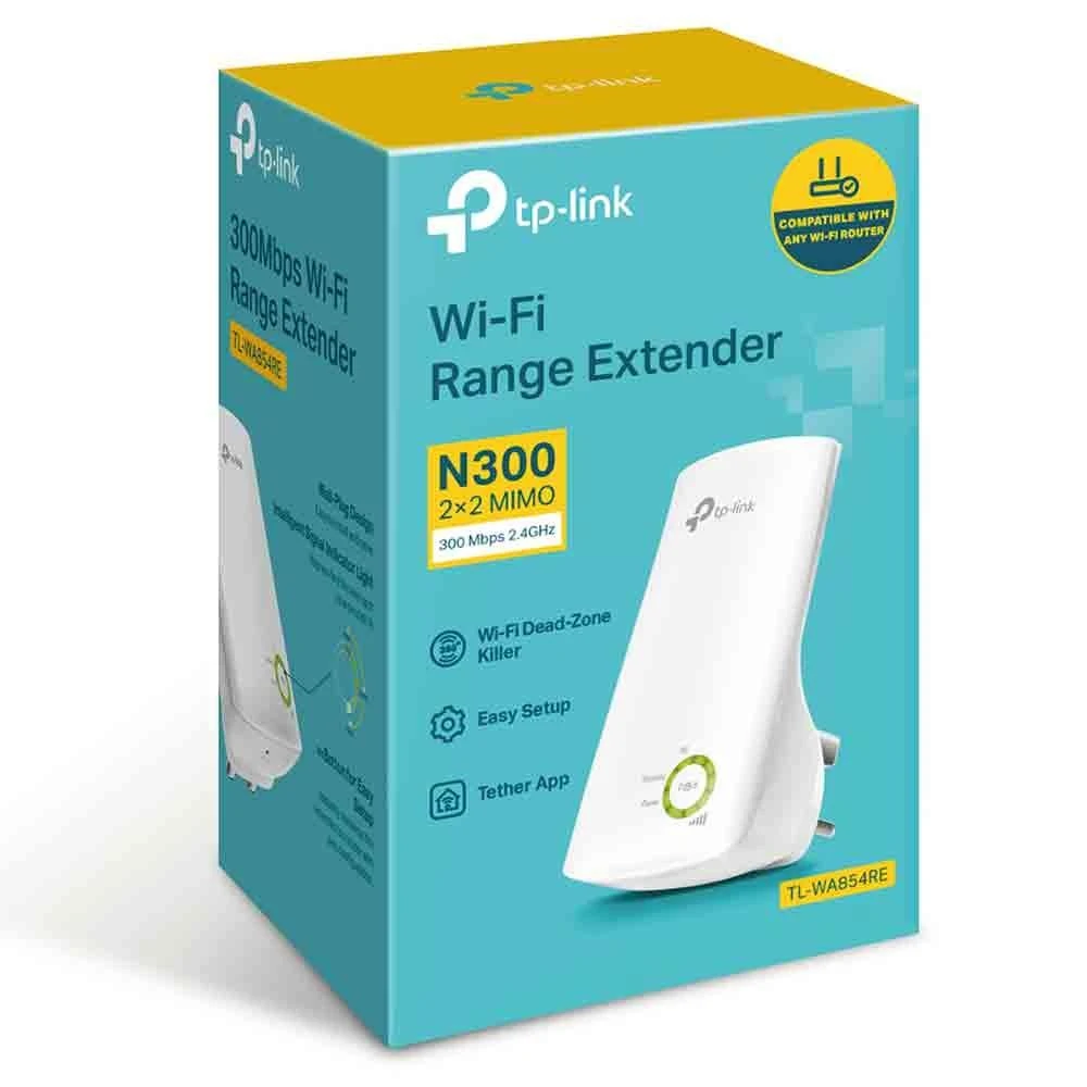 TP-LINK 300Mbps Universal Wireless N Range Extender Wall Mount 2.4GHz 300Mbps 802.11b/g/n Range Extender Button WPS