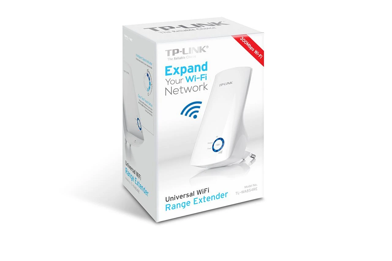 TP-LINK 300Mbps Universal Wireless N Range Extender Wall Mount 2.4GHz 300Mbps 802.11b/g/n Range Extender Button WPS