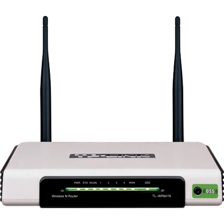 Belaidis maršrutizatorius TP-LINK TL-WR841N Wi-Fi 4 (802.11n) Data speed 300 Mbit/s Ethernet WAN Yes WAN connection type RJ-45 Ethernet LAN Yes 4xLAN jungtys TL-WR841N