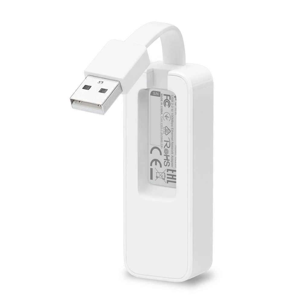 TP-LINK USB 2.0–100Mbps Ethernet tinklo adapteris 1 USB 2.0 jungtis 1 10/100Mbps Ethernet prievadas