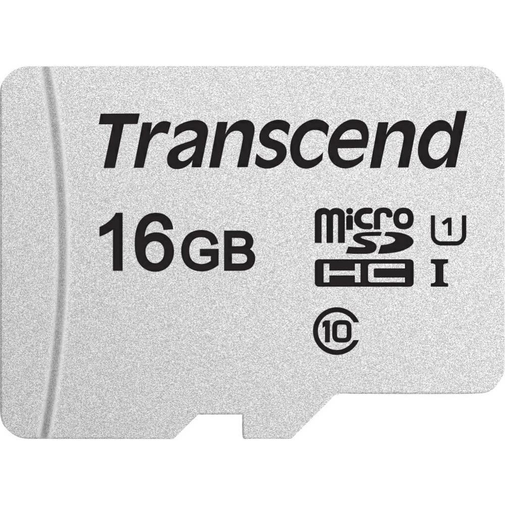 Atminties kortelė su adapteriu Transcend microSDHC USD300S 16GB CL10 UHS-I U3 iki 95MB/S