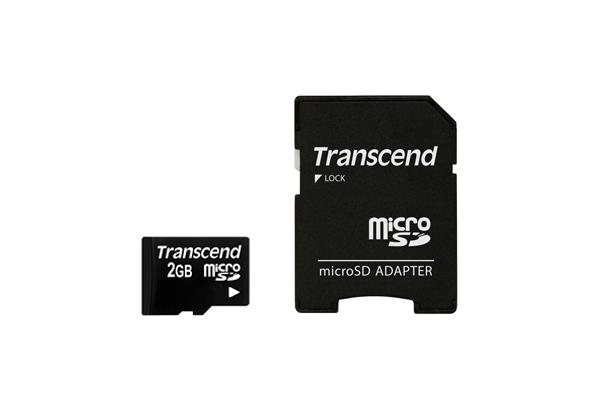 TRANSCEND 2GB Micro SD atminties kortelė