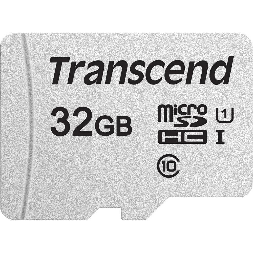 Atminties kortelė su adapteriu Transcend microSDHC USD300S 32GB CL10 UHS-I iki 95MB/S