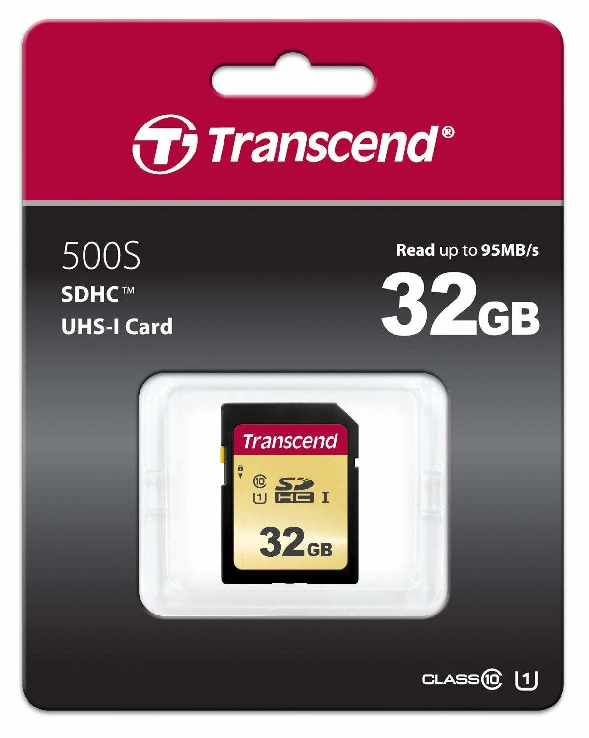 Transcend 32GB SD kortelė pakuotėje
