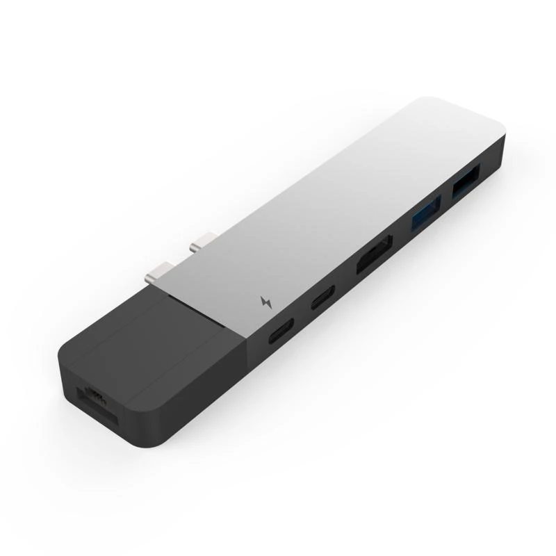 TRANSCEND USB 3.0-Hub su greito įkrovimo lizdu, skirtu oa de iPad Juodas