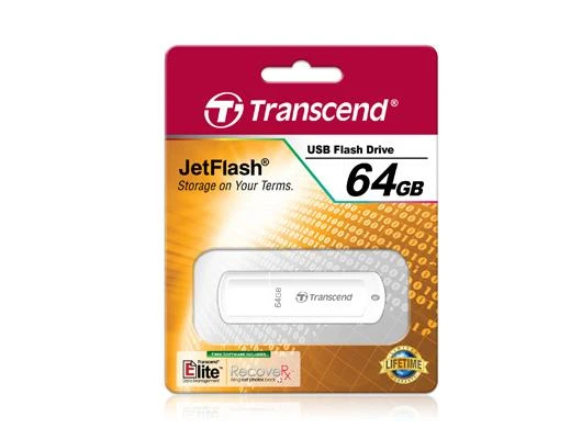 USB atmintinė 64 GB Transcend JetFlash 370 baltas