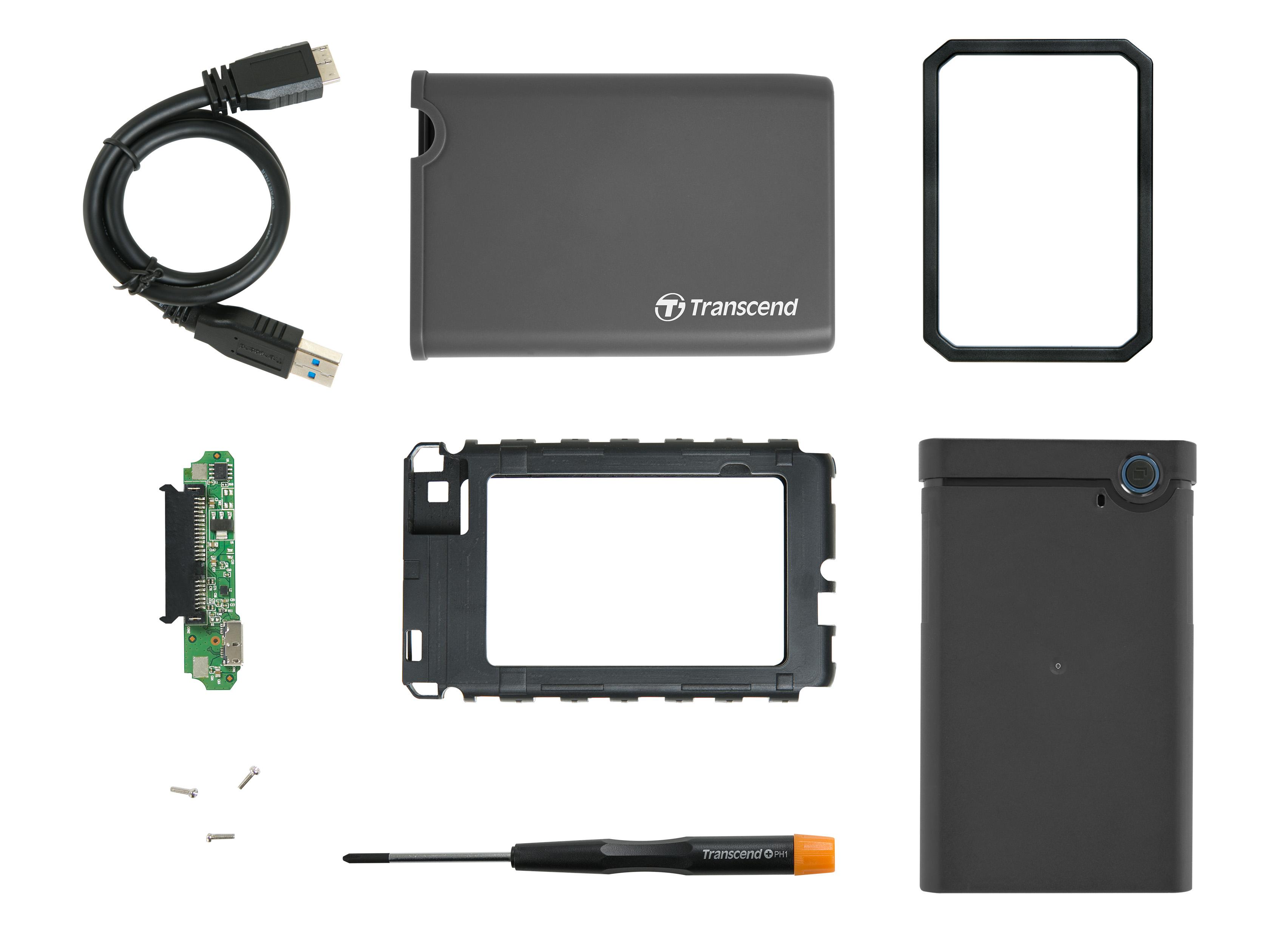 TRANSCEND StoreJet 25CK3 SSD/HDD 0GB extern 6.4cm 2.5" SATA 6GB/s Upgrade Kit