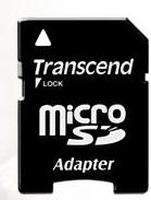 Atminties kortelė TRANSCEND 16GB micro SDHC kortelė, 10 klasė, su SD adapteriu