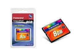 Transcend 8GB CompactFlash kortelė su pakuote