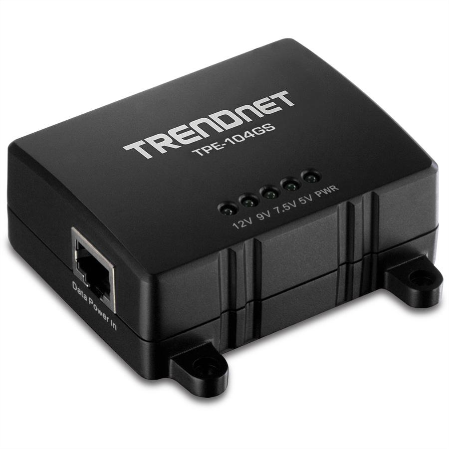 TRENDnet TPE-104GS skirstytuvas Gigabit PoE išvestis 5V/9V/12V