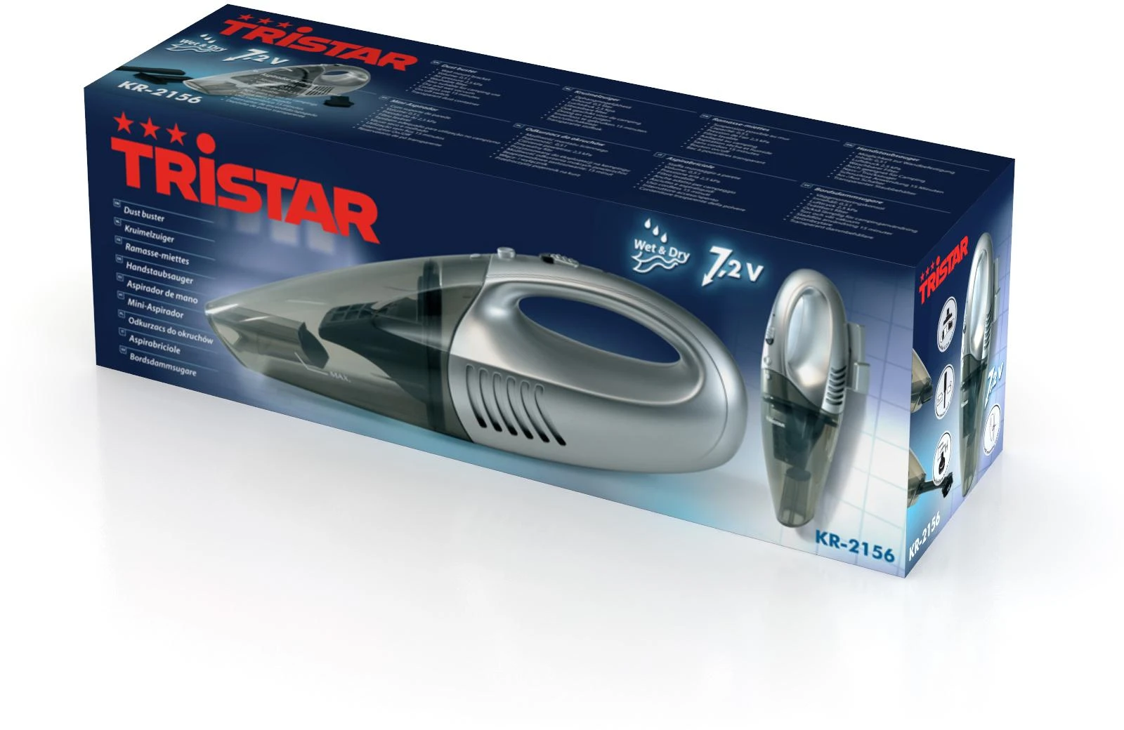 Akumuliatorinis dulkių siurblys Tristar KR-2156