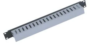 TRITON 19" įrišimo plokštė 1U vienpusė plastikinė juostelė, pilkai juoda