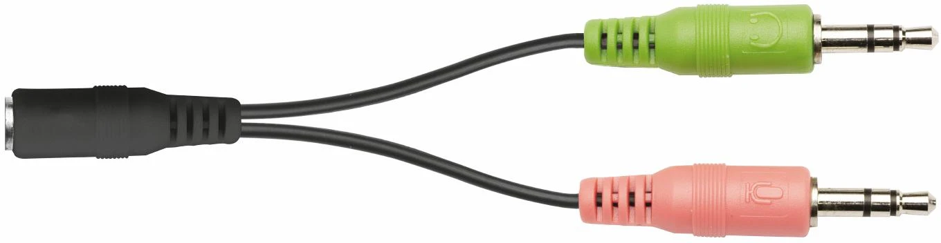 Trust Primo audio adapteris su dviem 3.5mm jungtimis