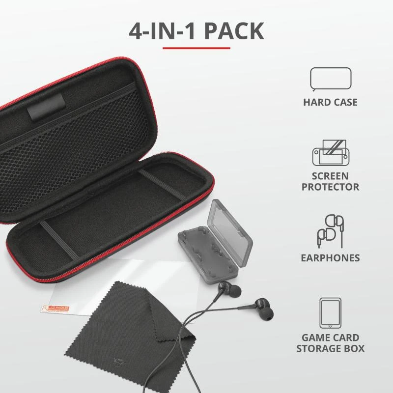 TRUST GXT 1241 Tidor XL 4IN1 Rinkinys Skirtas Nintendo Switch Lite