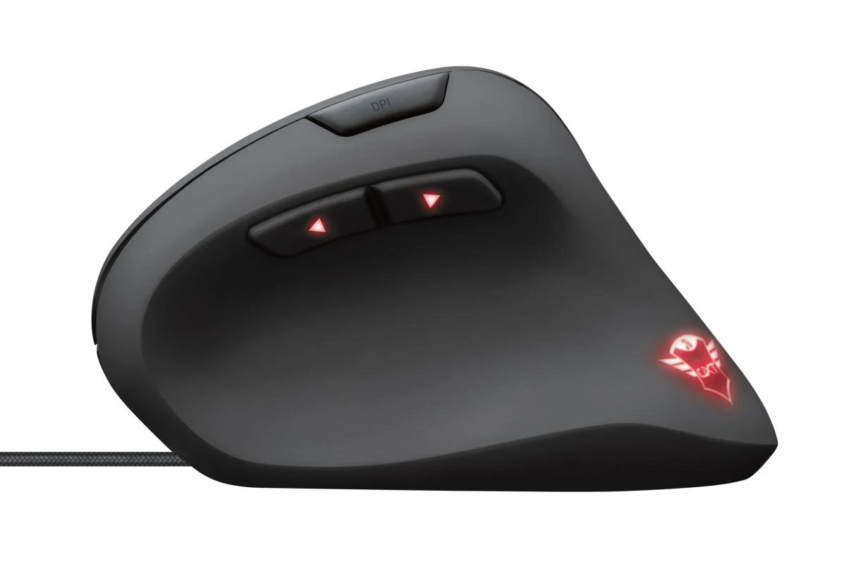 TRUST GXT 144 Rexx Ergonominė vertikali pelė su laidu | 10000 DPI