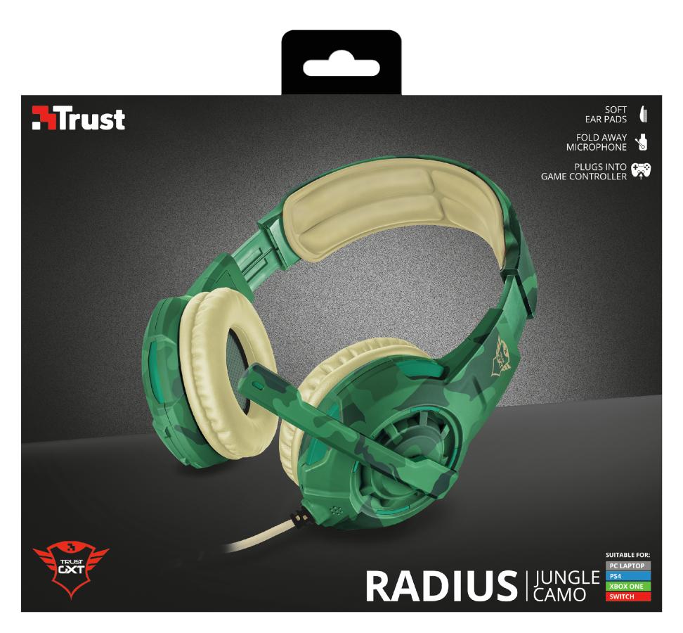 Žaidimų ausinės Trust GXT 310C Radius 