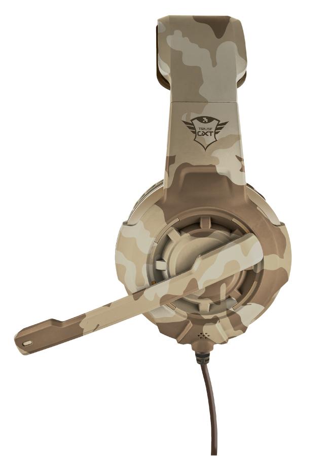 Žaidimų ausinės Trust GXT 310D Radius, Desert Camo, 22208