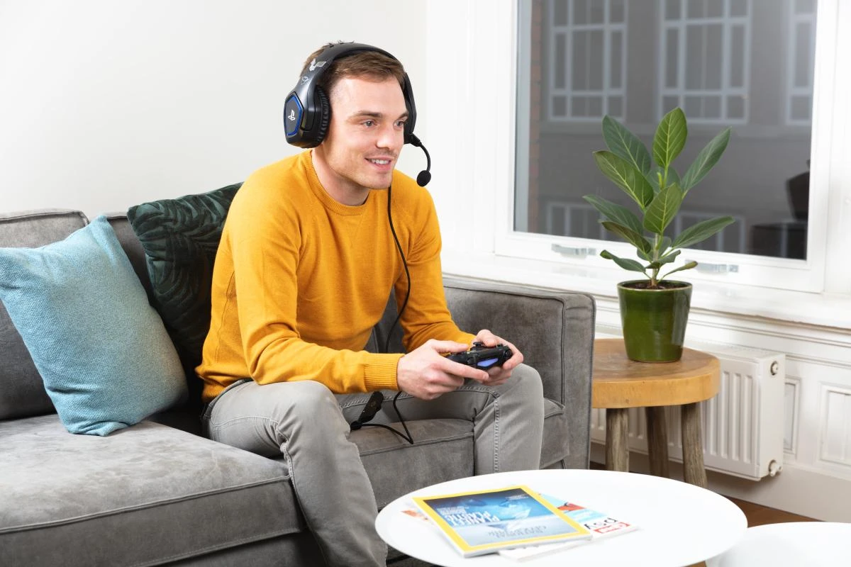 Žaidimų ausinės Trust GXT 488 Forze PS4 Gaming Headset PlayStation official licensed product, Juodos, 23530