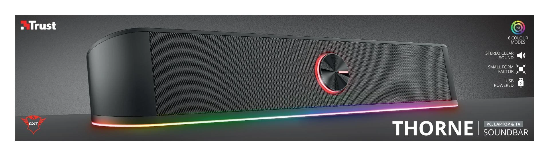 Namų kino sistema TRUST GXT 619 Thorne RGB kolonėlė
