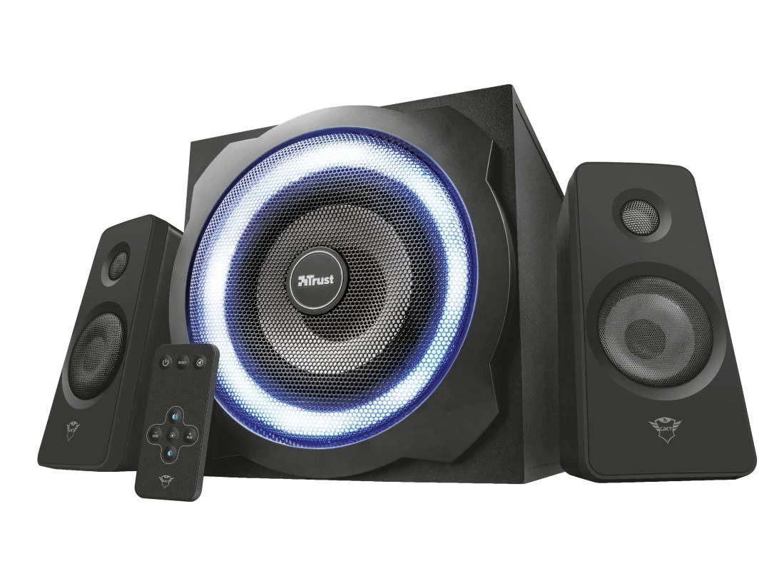 Kompiuterio kolonėlės Speaker Set Trust GXT 629 Tytan 2.1 RGB 22944 (2.1, juodos spalvos)