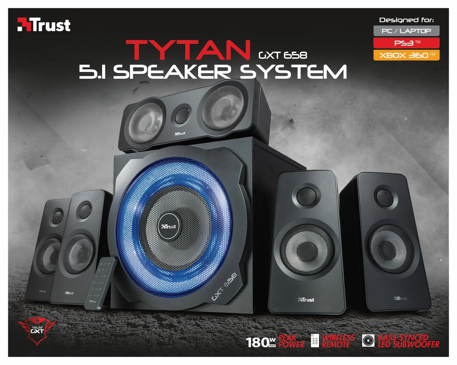 Garso sistema TRUST GXT 658 Tytan 5.1
