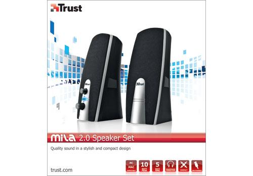 Kompiuterio kolonėlės Trust MILA 2.0 10W garso kolonėlės