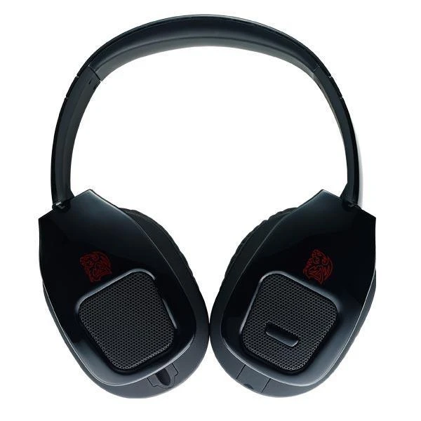 Thermaltake eSports Sybaris juodos ausinės priekinis vaizdas