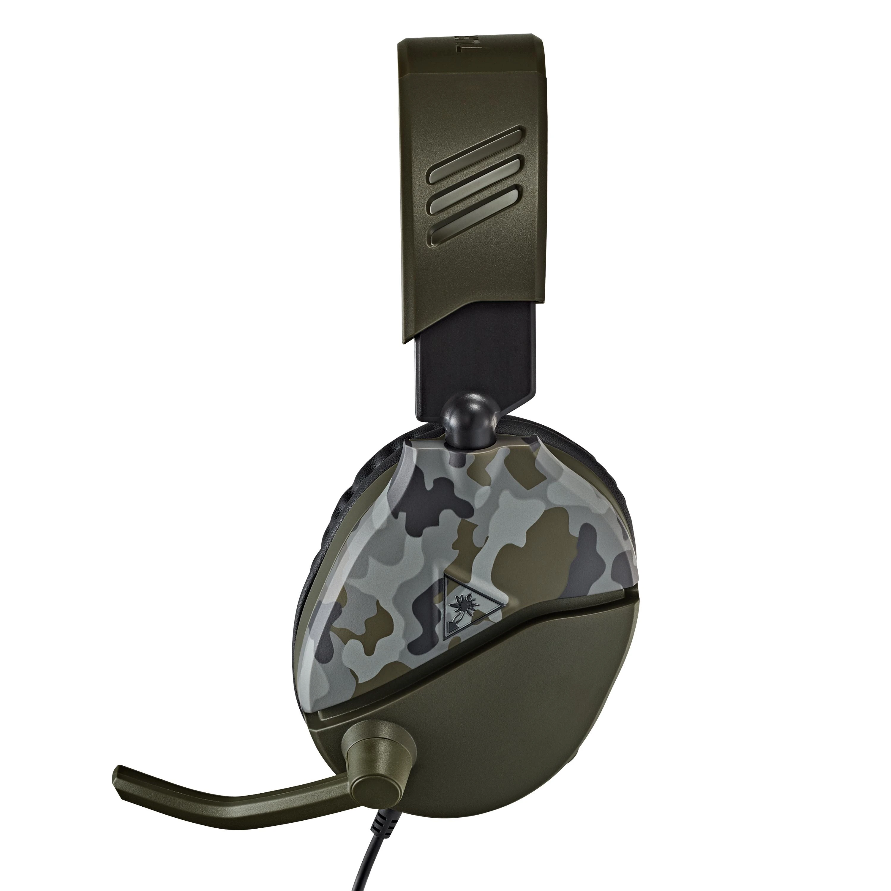 Žaidimų ausinės Turtle Beach Recon 70, daugiaplatformės, Green Camo, Žalia kamufliažinė