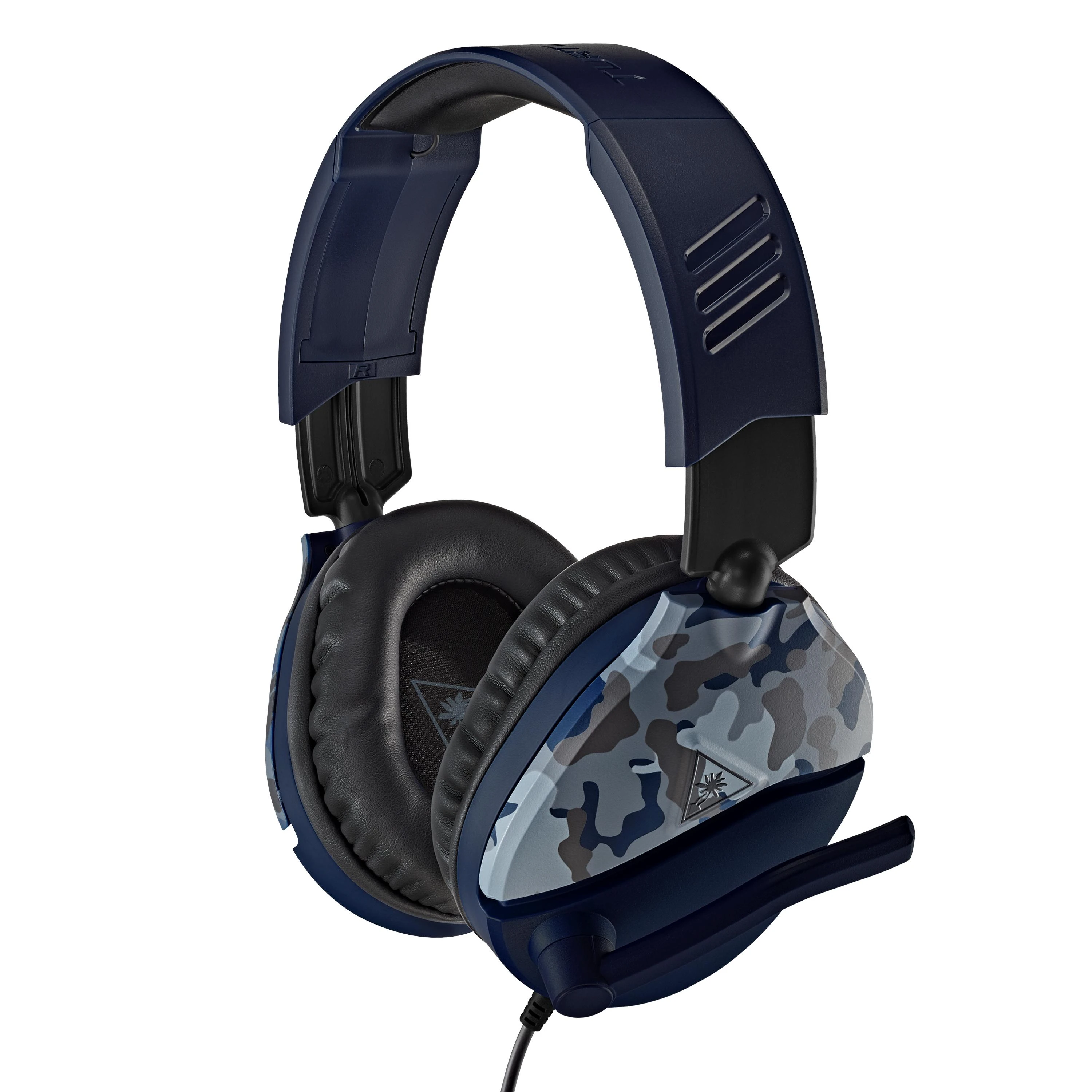 Žaidimų ausinės Turtle Beach Recon 70, daugiaplatformės, Blue Camo, Mėlyna kamufliažinė