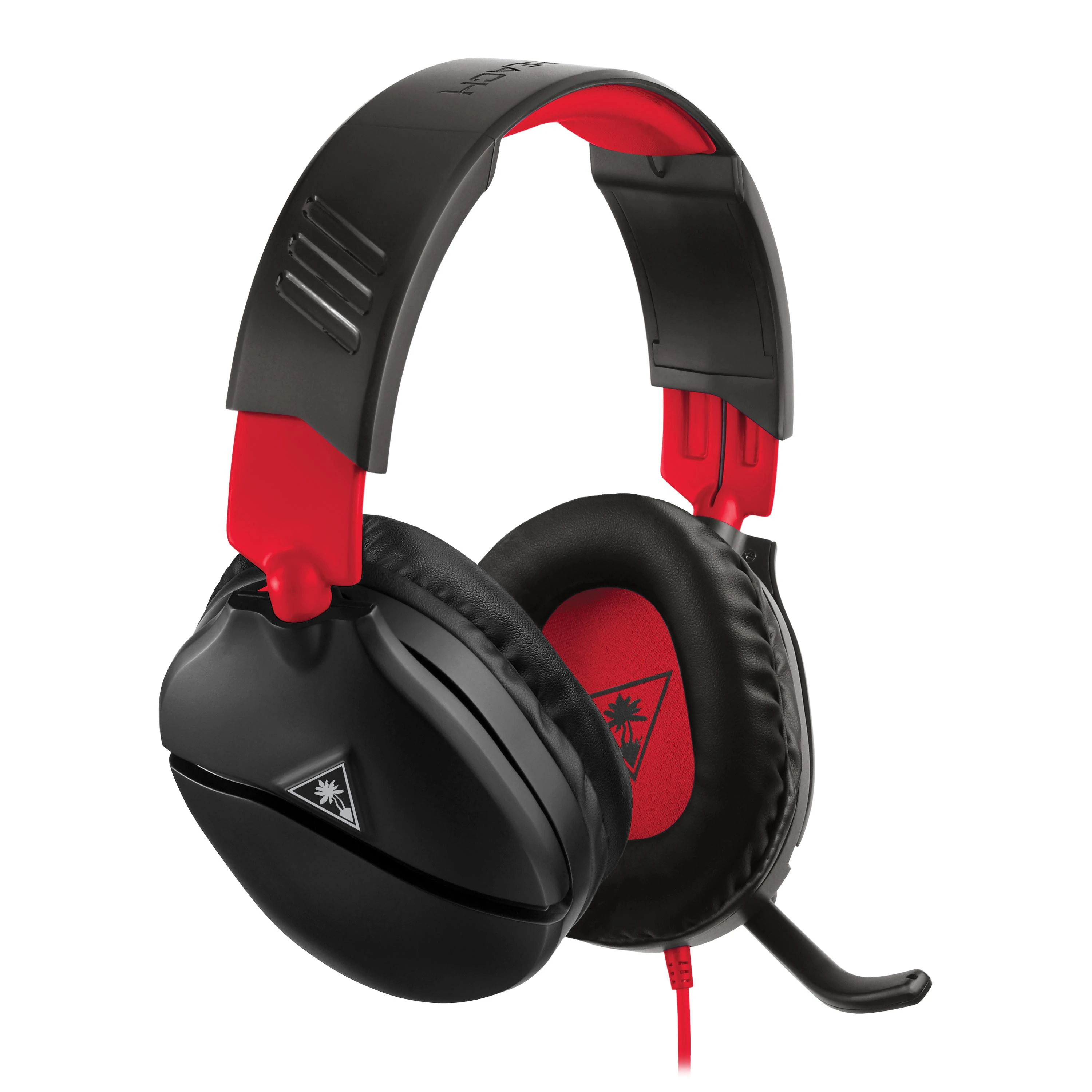 Turtle Beach Recon 70 žaidimų ausinės, juoda ir raudona spalva