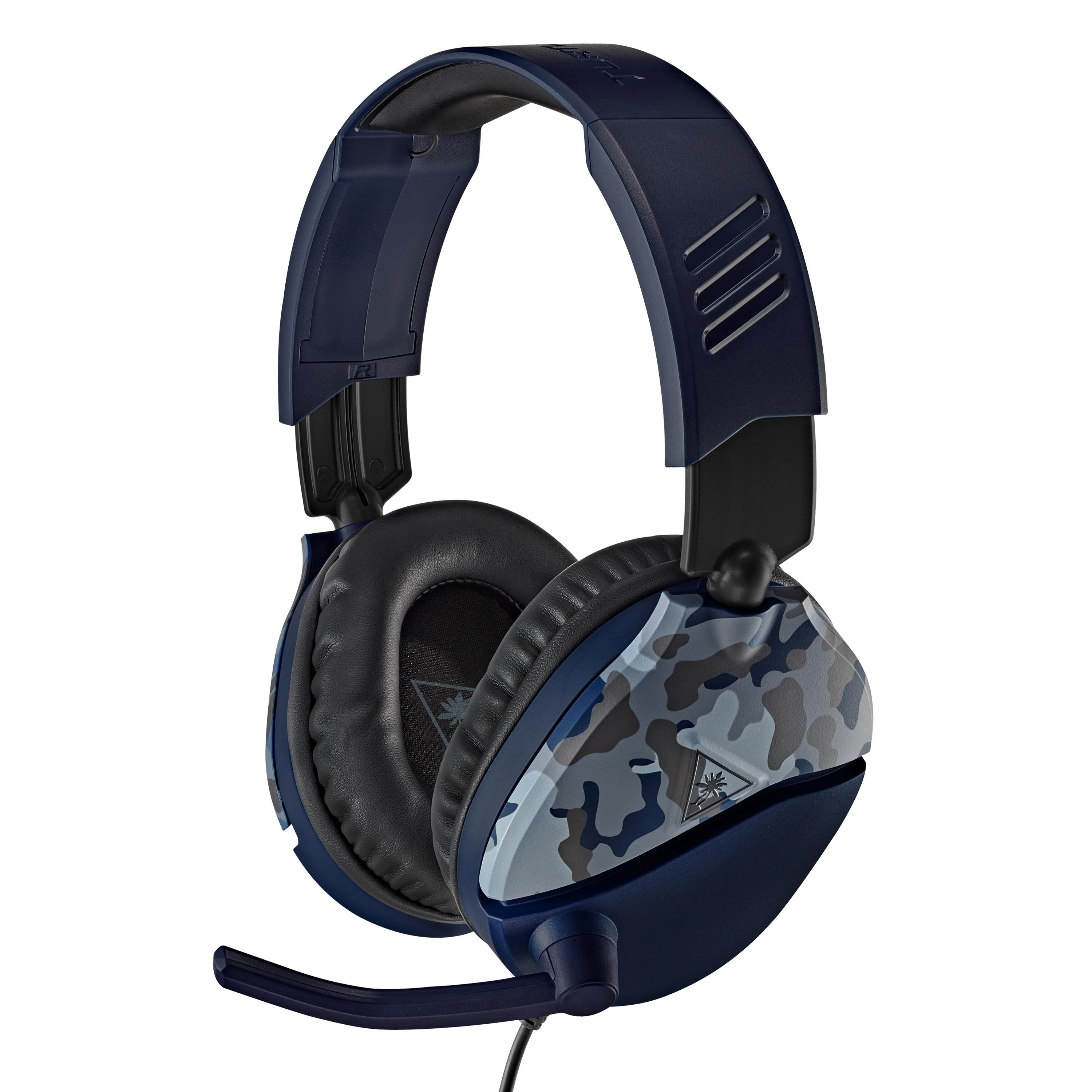 Žaidimų ausinės Turtle Beach Recon 70, daugiaplatformės, Blue Camo, Mėlyna kamufliažinė