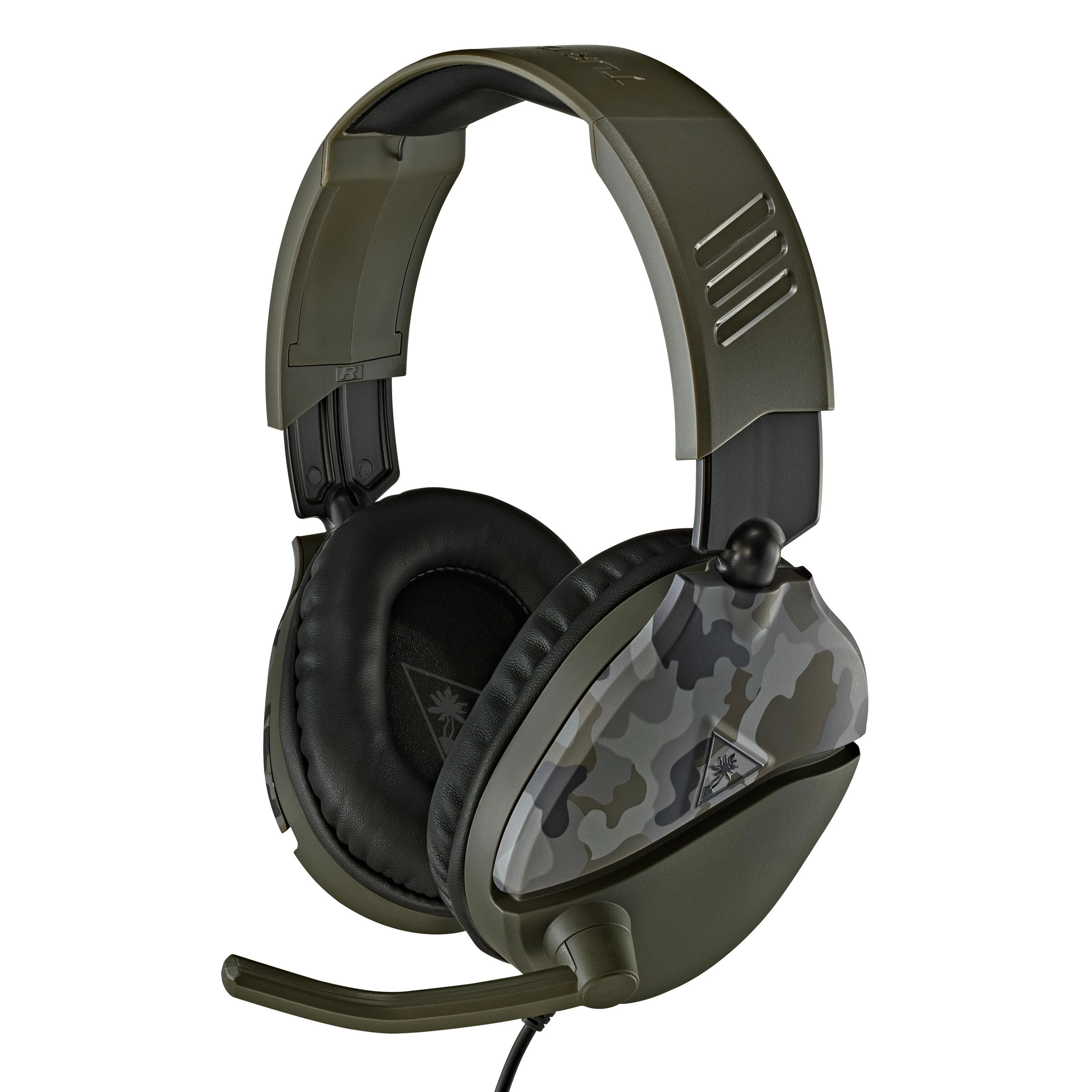 Žaidimų ausinės Turtle Beach Recon 70, daugiaplatformės, Green Camo, Žalia kamufliažinė