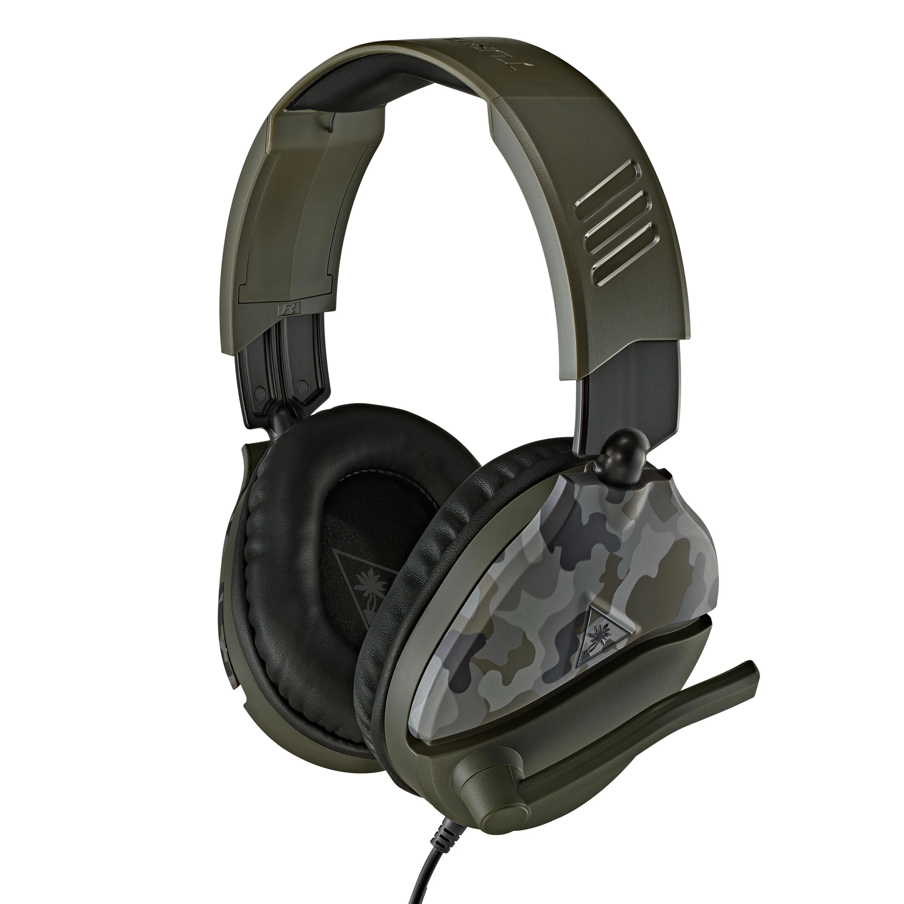 Žaidimų ausinės Turtle Beach Recon 70, daugiaplatformės, Green Camo, Žalia kamufliažinė