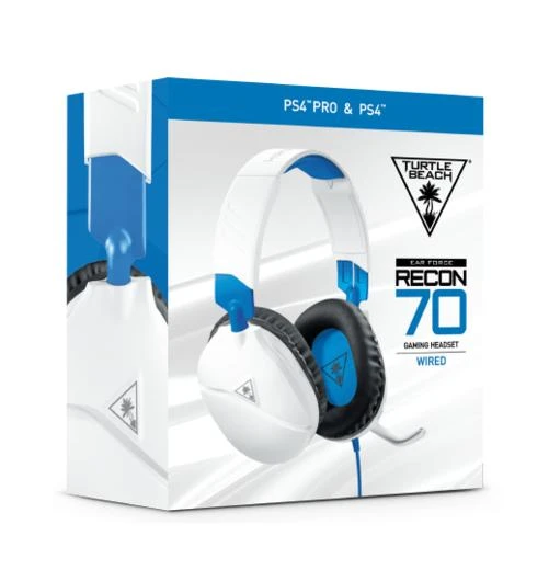 Žaidimų ausinės Turtle Beach Recon 70, skirta PS4, Balta-mėlyna