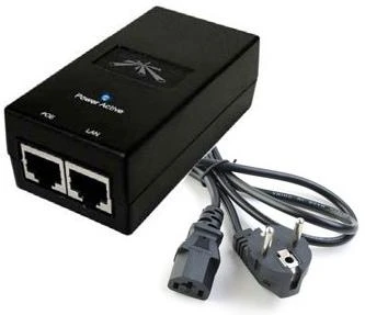 Ubiquiti PoE adapteris su maitinimo laidu