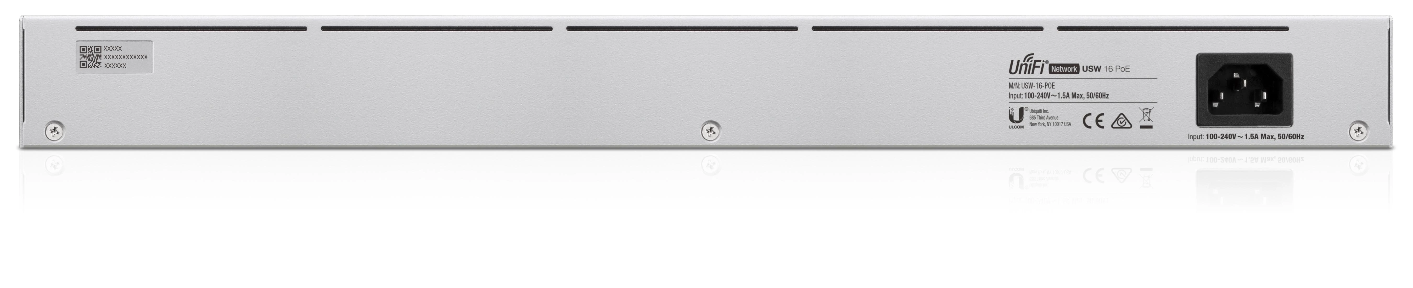 Šakotuvas UBIQUITI USW-16-POE EU jungiklis 16 prievadų 42W POE 2xSFP