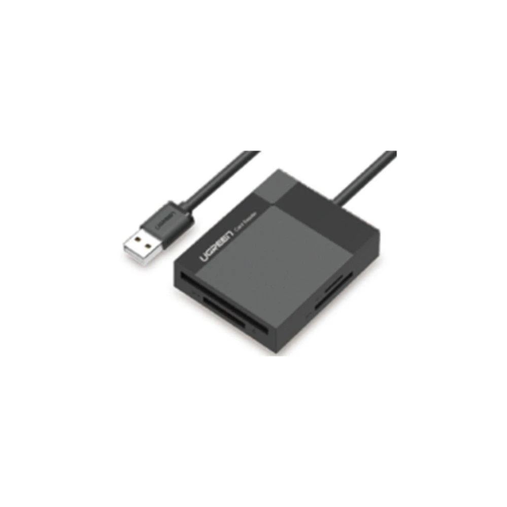 UGREEN 4in1 kortelių skaitytuvas USB 3.0 1m - Juodas