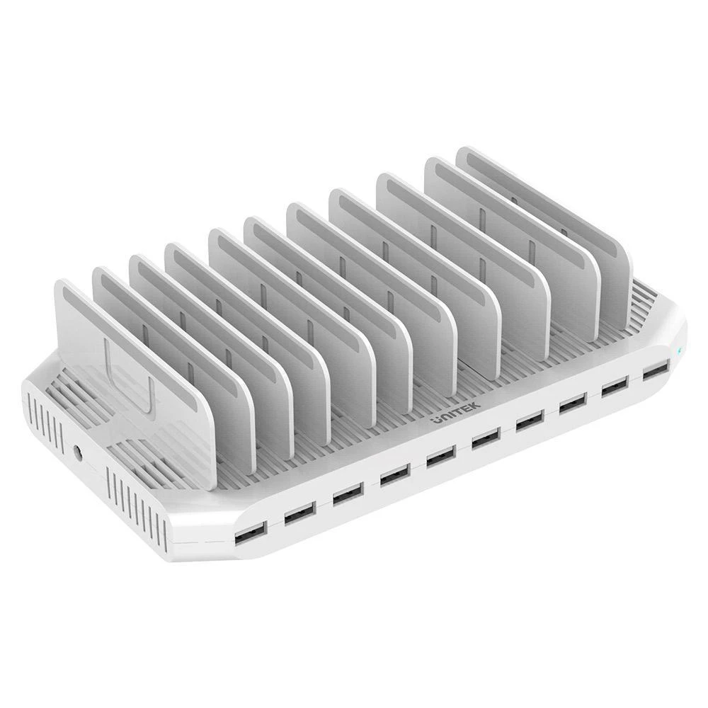 Unitek 10-ies skyrių USB įkrovimo stotelė