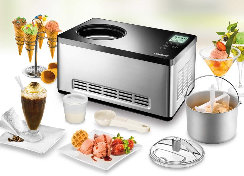Gelatiera UNOLD Gusto 2 Litri - Compressore Auto-Raffreddante, Timer Digitale, Acciaio Inox, Per Gelato Vegano O Senza Lattosio - Foto 5