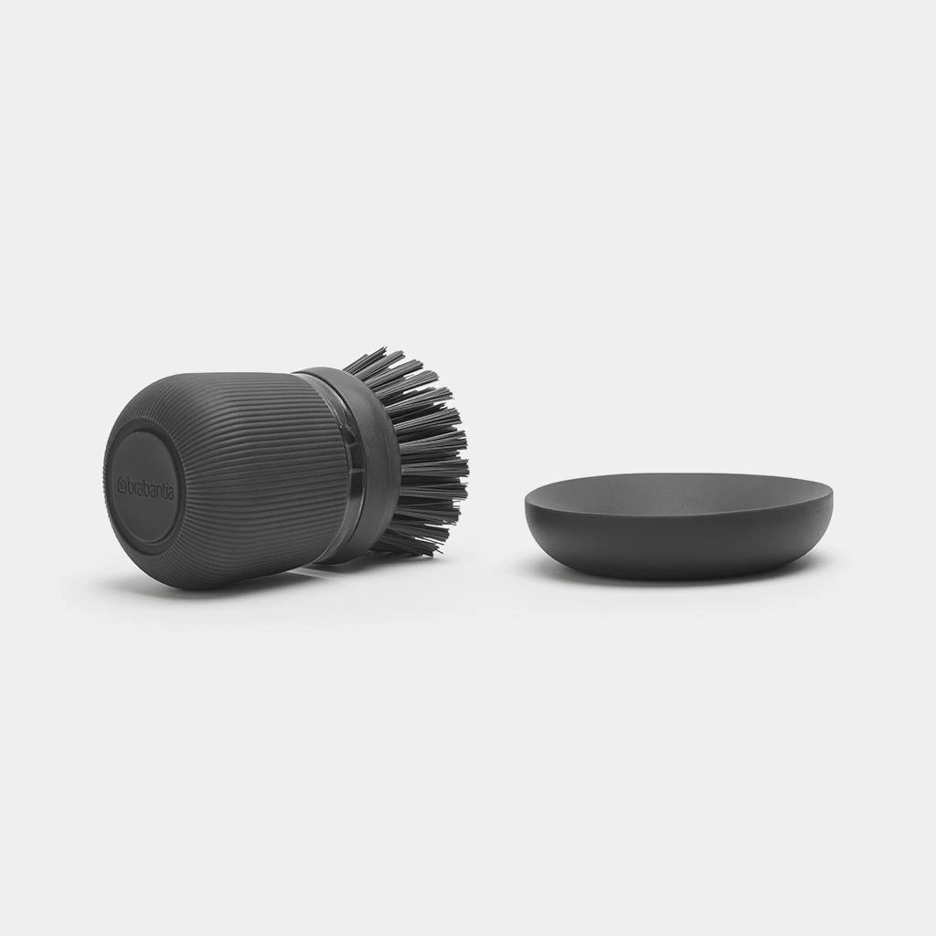 Brabantia Šepetys su muilo dozatoriumi - Dark Pilkas