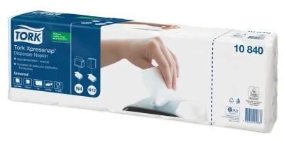Stalo servetėlės Tork Universal N4 (10840), 1 sluoksnis, baltos spalvos, 225 vnt, (įpak,5vnt)