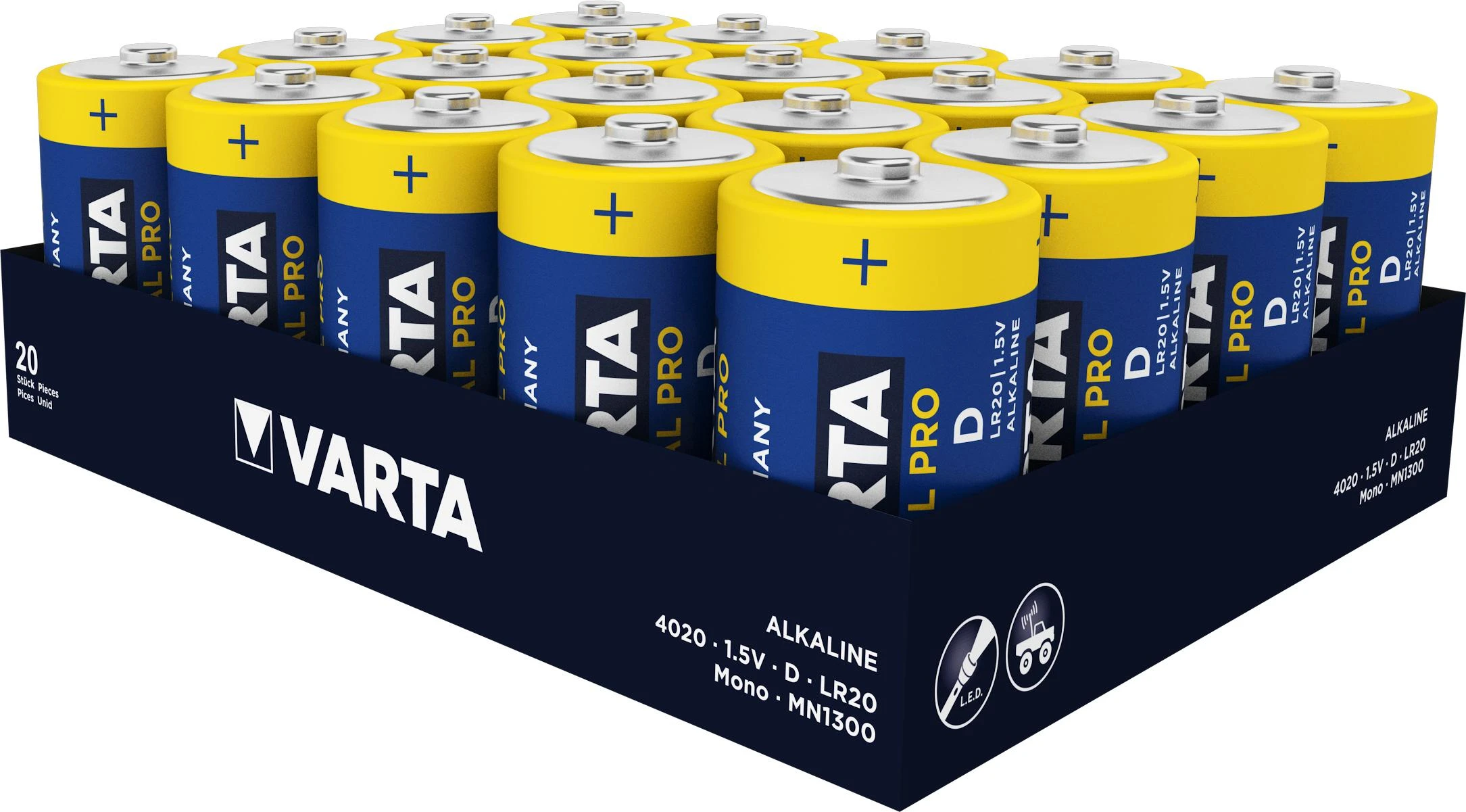 Varta Bateria Alkaliczna D R20 Industrial PRO 20pak