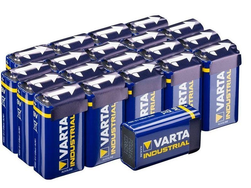 Varta Industrial Pro 6LR61 9V 640mAh baterija 4022, 20 vnt.