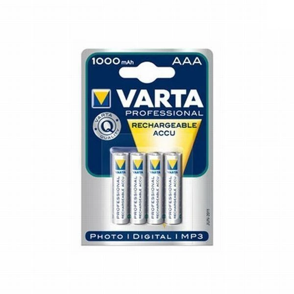 Įkraunami Elementai Varta AAA R03 1000 mAh 5703 4 vnt.