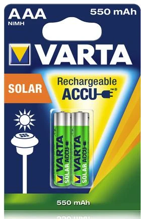 Varta AAA įkraunamos saulės baterijos