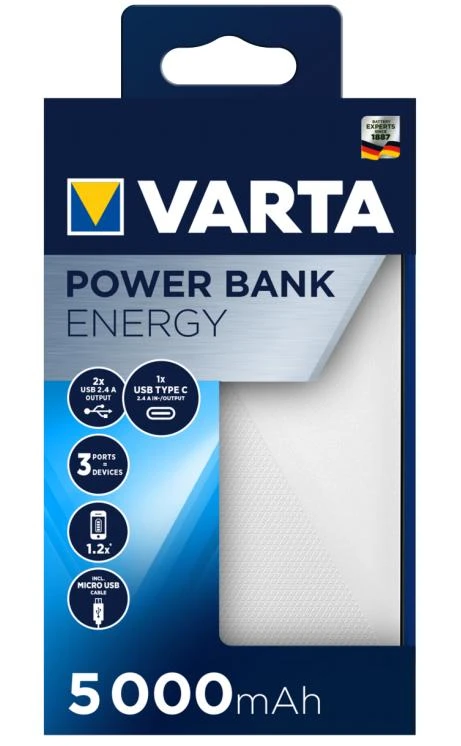 Varta Power bank Energy 5000mAh 57975 išorinė baterija (powerbank)