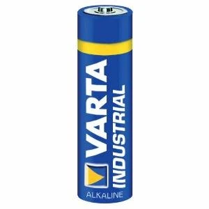 Varta Industrial AA baterija vertikaliame rėmelyje