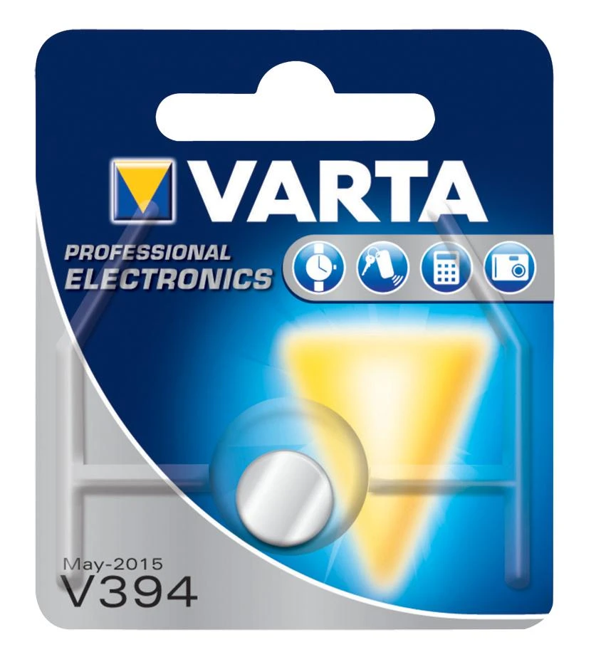 Varta V394 monetos tipo baterija pakuotėje
